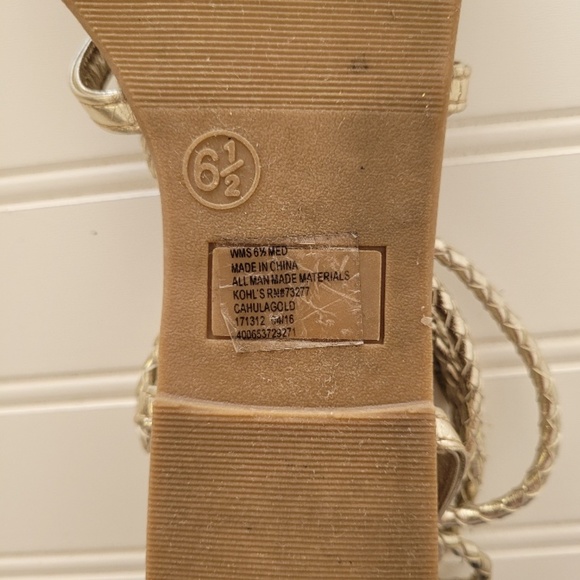 CANDIE'S Gold/Silver Gladiator Sandals - Picture 7 of 8